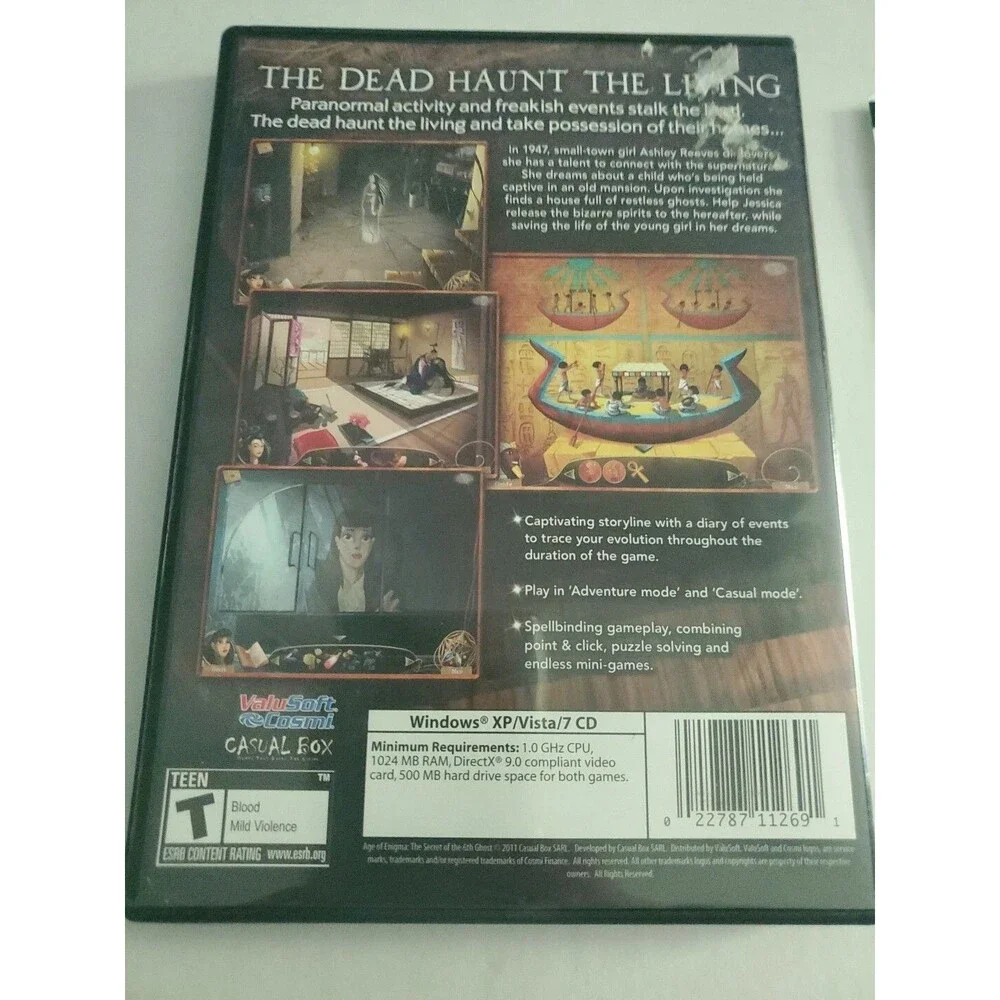 Age of Enigma Secret of the Sixth Ghost PC CD Rom Bonus Magicians Handbook Game